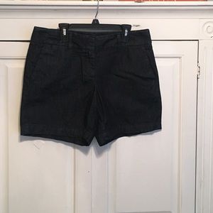 LOFT dark blue denim shorts